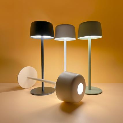 Zuma Line - LED himmennettävä ladattava pöytävalaisin LED/2W/1200 mAh IP44 vihreä