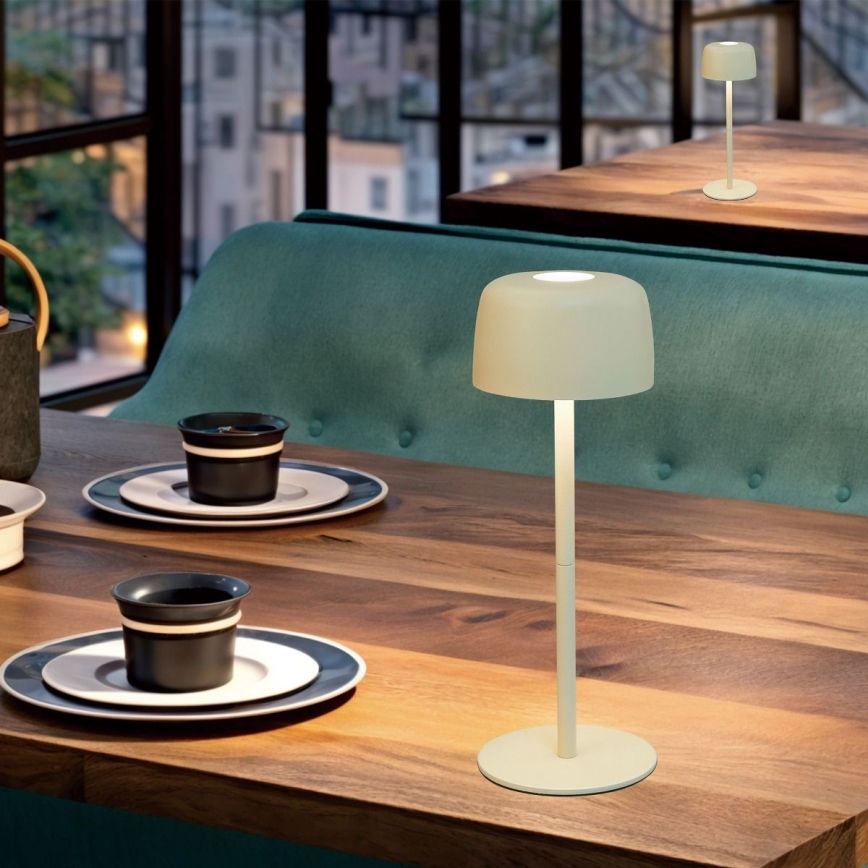 Zuma Line - LED himmennettävä ladattava pöytävalaisin LED/2W/1200 mAh IP44 vihreä