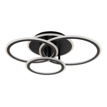 Zuma Line - Himmennettävä LED-kattovalaisin LED/55W/230V 3000-6000K musta + kauko-ohjaus