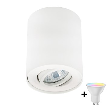Zuma Line - himmennettävä LED RGBW-kohdevalaisin 1xGU10/6W/230V valkoinen + kaukosäädin