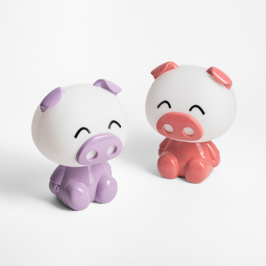 Zuma Line - LED Himmennettävä children's kosketus pöytävalaisin LED/3W/230V sika vaaleanpunainen