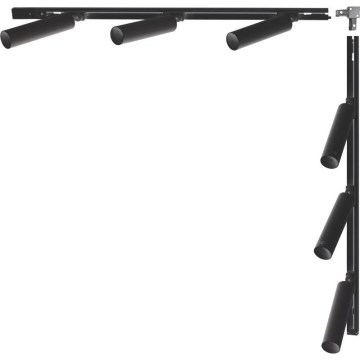 Zuma Line - Kiskojärjestelmän kohdevalaisin 6xGU10/35W/230V musta