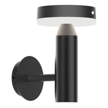 Zuma Line - LED aurinkokäyttöinen seinävalaisin liiketunnistimella ja hämäräkytkimellä LED/4,5W/2000 mAh IP44 musta