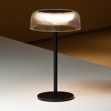 Zuma Line - LED himmennettävä aurinkokennolla ladattava pöytävalaisin LED/2,5W/2000 mAh IP44 musta