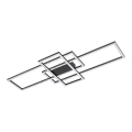 Zuma Line - LED himmennettävä kristallikatto-valaisin LED/52W/230V 2700-6000K musta + kaukosäädin