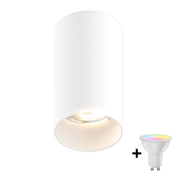 Zuma Line - LED RGBW himennettävä kohdevalaisin 1xGU10/4,8W/230V, valkoinen + kaukosäädin