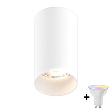 Zuma Line - LED RGBW himennettävä kohdevalaisin 1xGU10/6W/230V, valkoinen + kaukosäädin