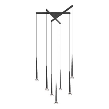 Zuma Line - LED-riippuvalaisin vaijerilla 7xLED/6W/230V musta