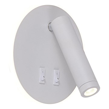 Zuma Line - LED Seinään asennettava kohdevalaisin LED/5,5W/230V 4000K + LED/2,5W 3000K valkoinen