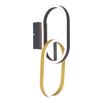 Zuma Line - LED seinävalaisin 2xLED/12W/230V musta/kulta