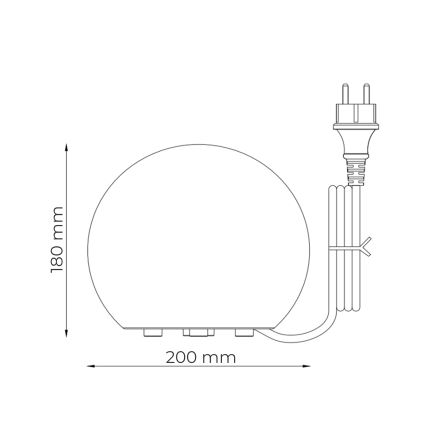 Zuma Line - Ulkovalaisin 1xE27/10W/230V pr. 20 cm IP44
