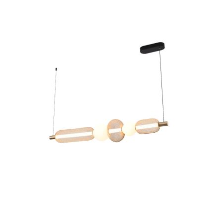 Zuma Line - LED-himmennettävä riippuvalaisin kaapelilla LED/27W/230V 3000-5700K kullanvärinen + kaukosäädin