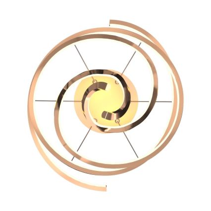 Zuma Line - Himmennettävä LED-kattokruunu johdossa LED/68W/230V 3000/4000/6000K Ruusukulta + kauko-ohjaus