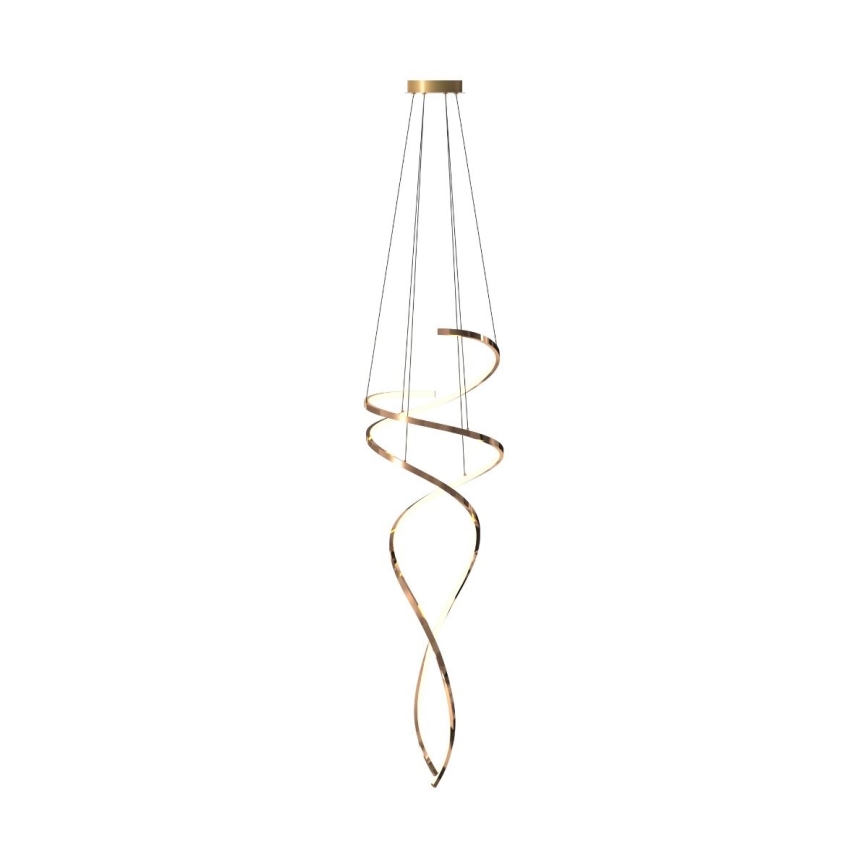 Zuma Line - Himmennettävä LED-kattokruunu johdossa LED/68W/230V 3000/4000/6000K Ruusukulta + kauko-ohjaus