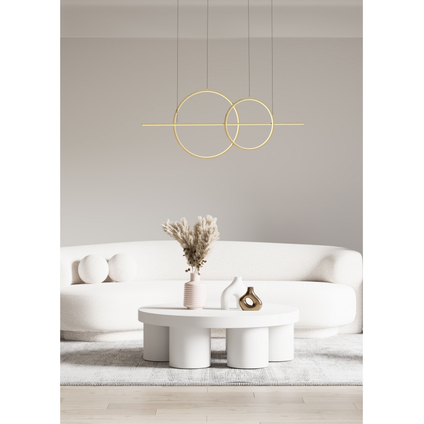 Zuma Line - LED himmennettävä kattokruunu johdolla LED/34W/230V kulta