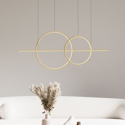 Zuma Line - LED himmennettävä kattokruunu johdolla LED/34W/230V kulta