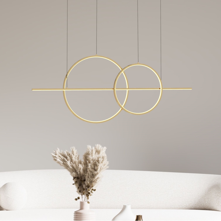 Zuma Line - LED himmennettävä kattokruunu johdolla LED/34W/230V kulta