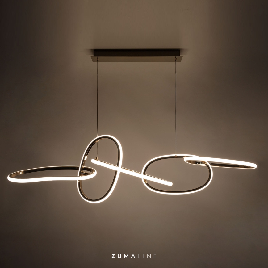 Zuma Line - LED himmennettävä kattokruunu johdolla LED/56W/230V kulta