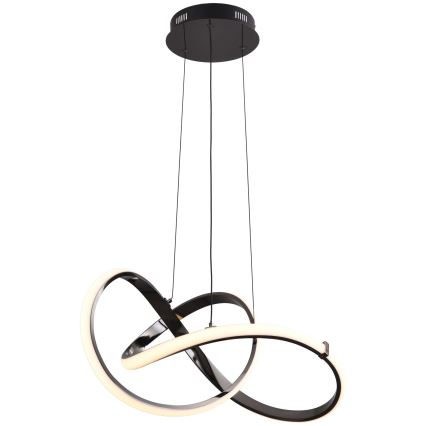 Zuma Line - LED himmennettävä kattokruunu johdolla LED/44W/230V musta