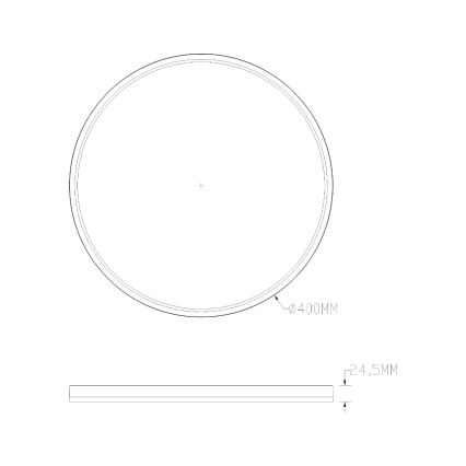 Zuma Line - LED RGBW Himmennettävä kattovalo LED/32W/230V + LED/8W 3000-6000K musta + kauko-ohjaus