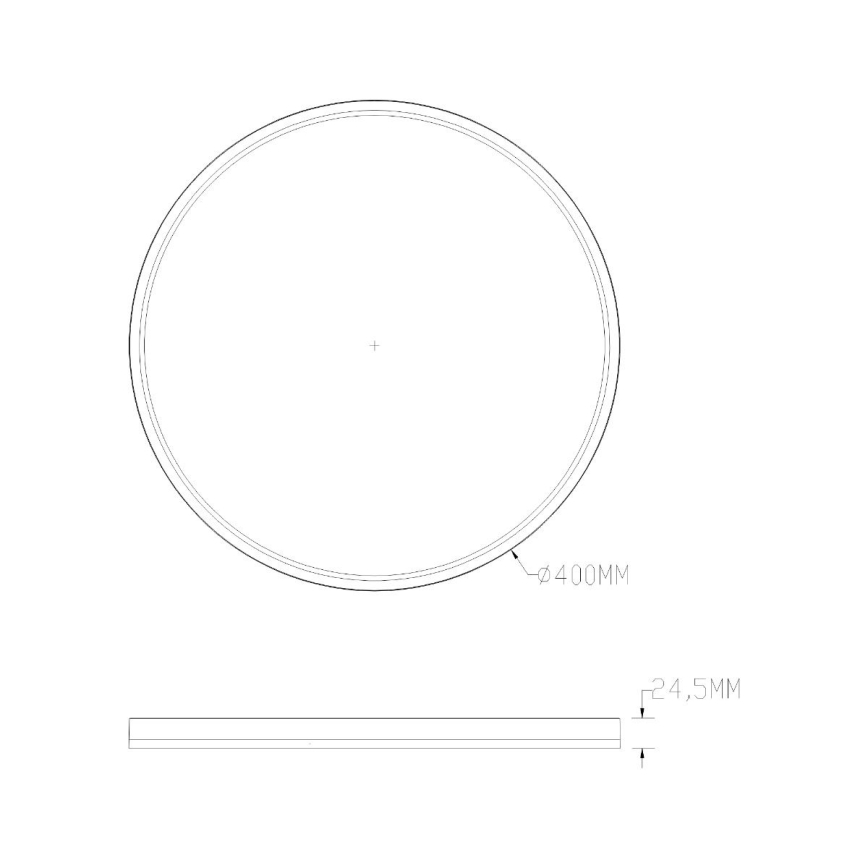 Zuma Line - LED RGBW Himmennettävä kattovalo LED/32W/230V + LED/8W 3000-6000K musta + kauko-ohjaus