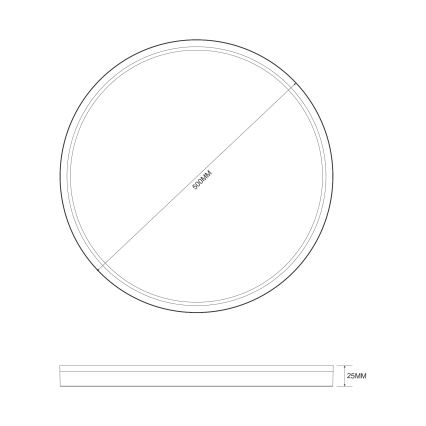 Zuma Line - Himmennettävä LED-kattovalaisin LED/38W/230V + LED/11W 3000/4000/5500K halkaisija 50 cm kulta