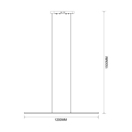 Zuma Line - LED-riippuvalaisin vaijerilla LED/20W/230V musta
