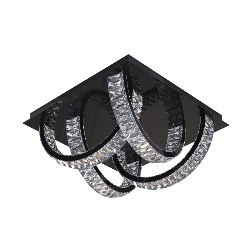 Zuma Line - himmennettävä kristallikatto LED-valaisin LED/23,5W/230V 2700-6000K musta + kaukosäädin