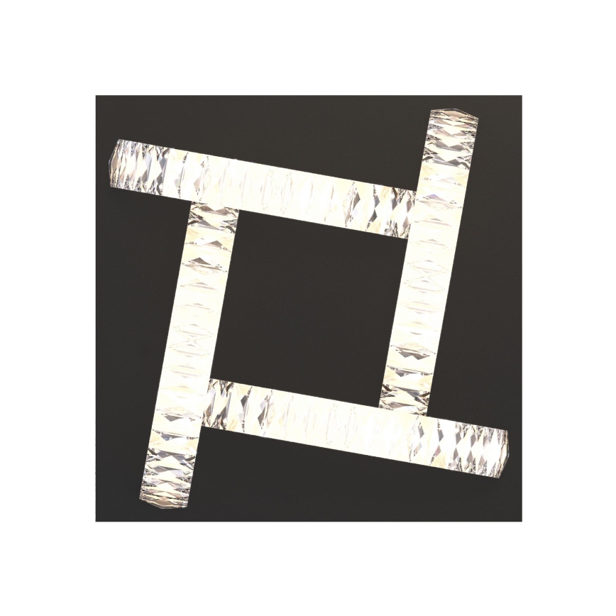 Zuma Line - himmennettävä kristallikatto LED-valaisin LED/23,5W/230V 2700-6000K musta + kaukosäädin