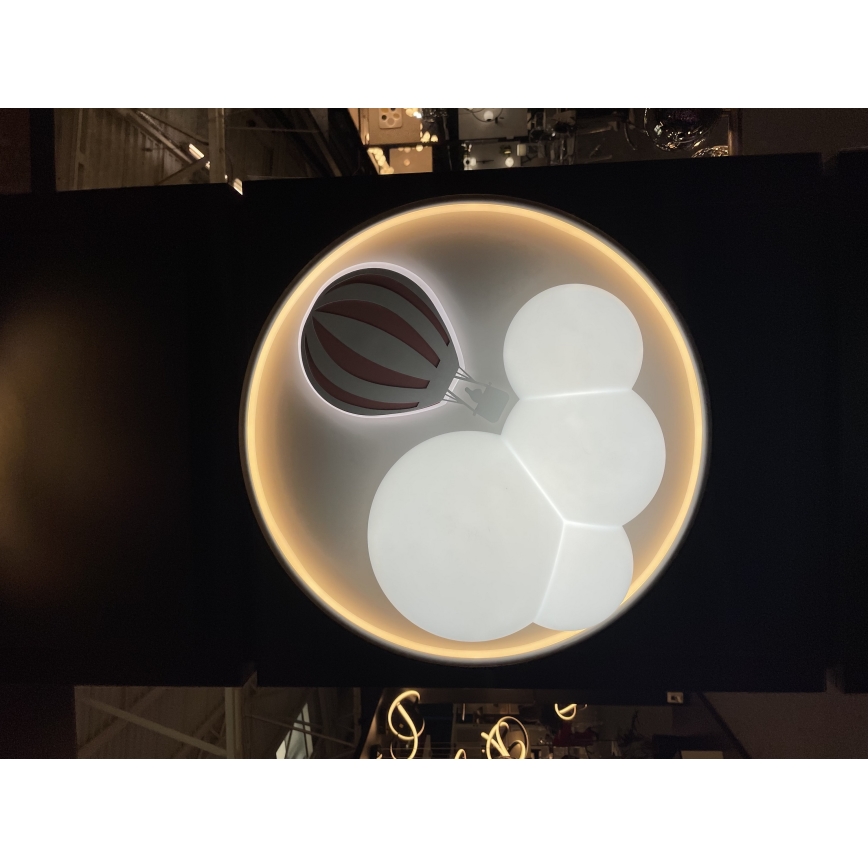 Zuma Line - LED Himmennettävä children's katto kevyt LED/42W/230V 3000/5700K vaaleanpunainen