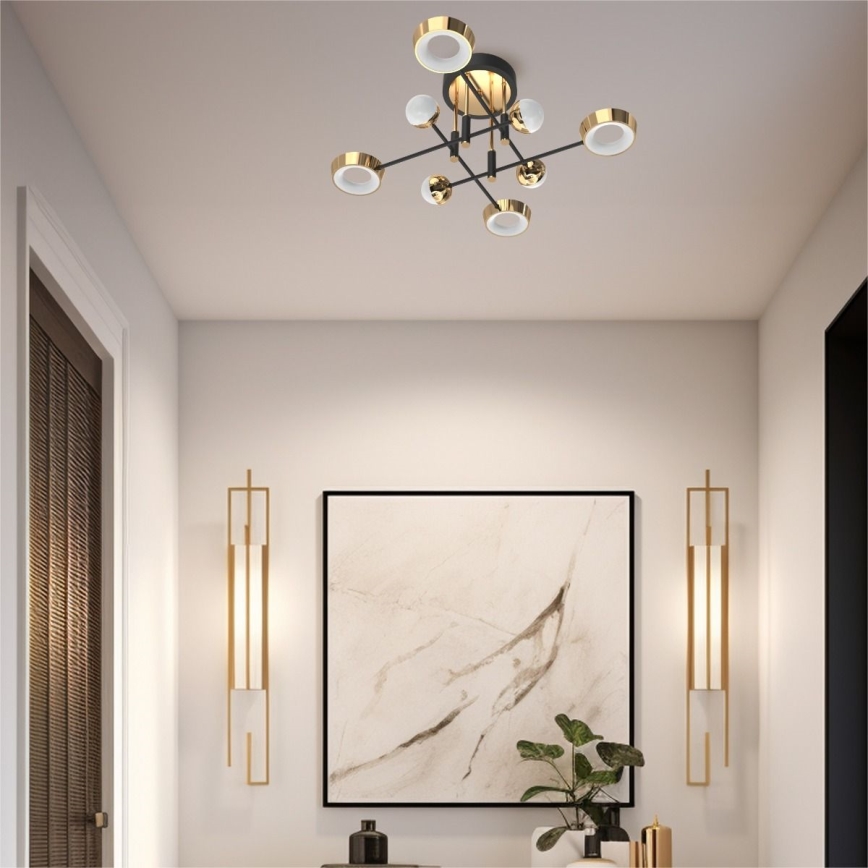 Zuma Line - Himmennettävä pinta-asennettava LED-kattokruunu LED/60W/230V kultainen/musta