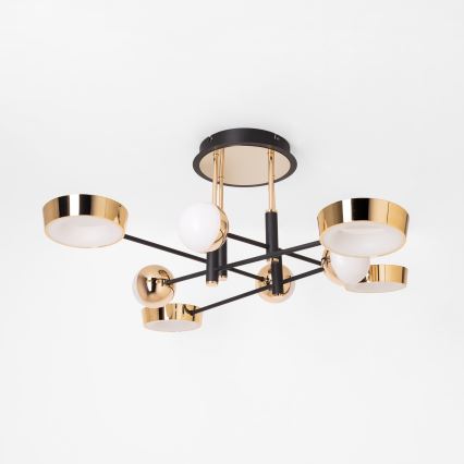 Zuma Line - Himmennettävä pinta-asennettava LED-kattokruunu LED/60W/230V kultainen/musta