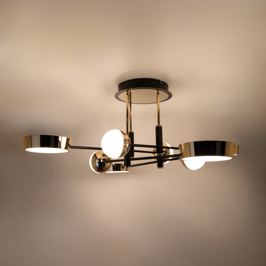 Zuma Line - Himmennettävä pinta-asennettava LED-kattokruunu LED/60W/230V kultainen/musta