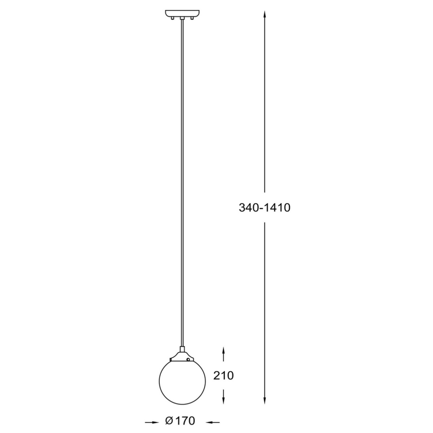 Zuma Line - Kattokruunu johdossa 1xE27/40W/230V
