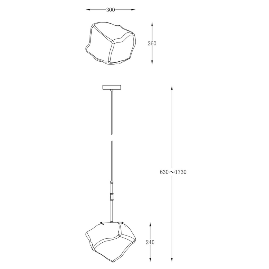 Zuma Line P0488-01M-SEAC - Riippuvalaisin ROCK 1xE27/40W/230V