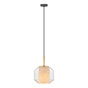 Zuma Line - riippuvalaisin kaapelilla 1xE27/25W/230V Ø 22 cm kulta/musta