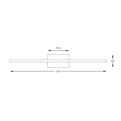 Zuma Line - LED-kuvavalo LED/10W/230V 45 cm kulta
