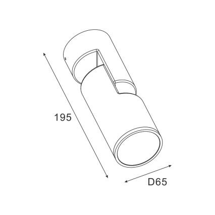 Zuma Line - Ulkoseinävalaisin 1xGU10/35W/230V IP65 musta