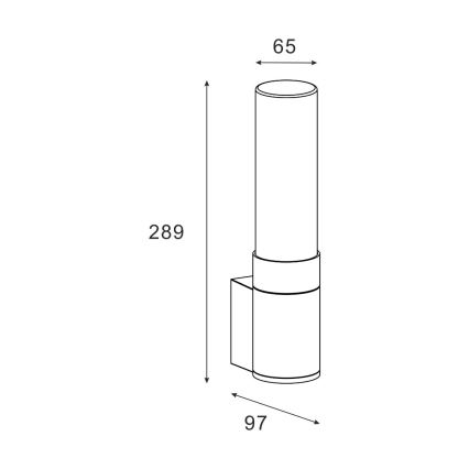 Zuma Line - Ulkoseinävalaisin 1xE27/60W/230V IP54 musta