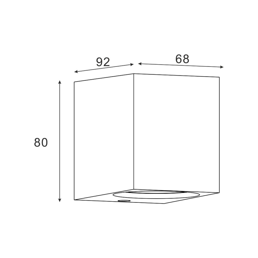 Zuma Line - Ulkoseinävalaisin 1xGU10/35W/230V IP44 musta