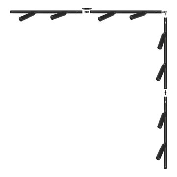 Zuma Line - Spottivalaisin kiskojärjestelmään 8xGU10/35W/230V musta