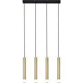 Zuma Line - Vaijerilla ripustettava kattovalaisin 4xG9/5W/230V kultainen