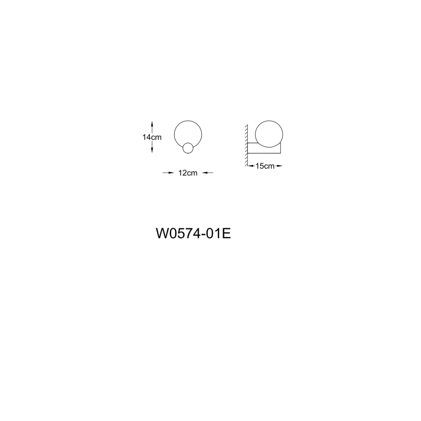 Zuma Line - Seinävalaisin 1xG9/33W/230V musta