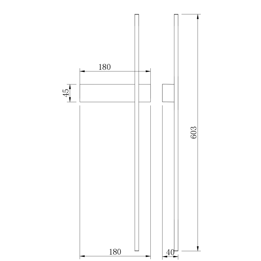 Zuma Line - LED-seinävalaisin LED/8W/230V 3000/4000/6000K 60 cm kultainen