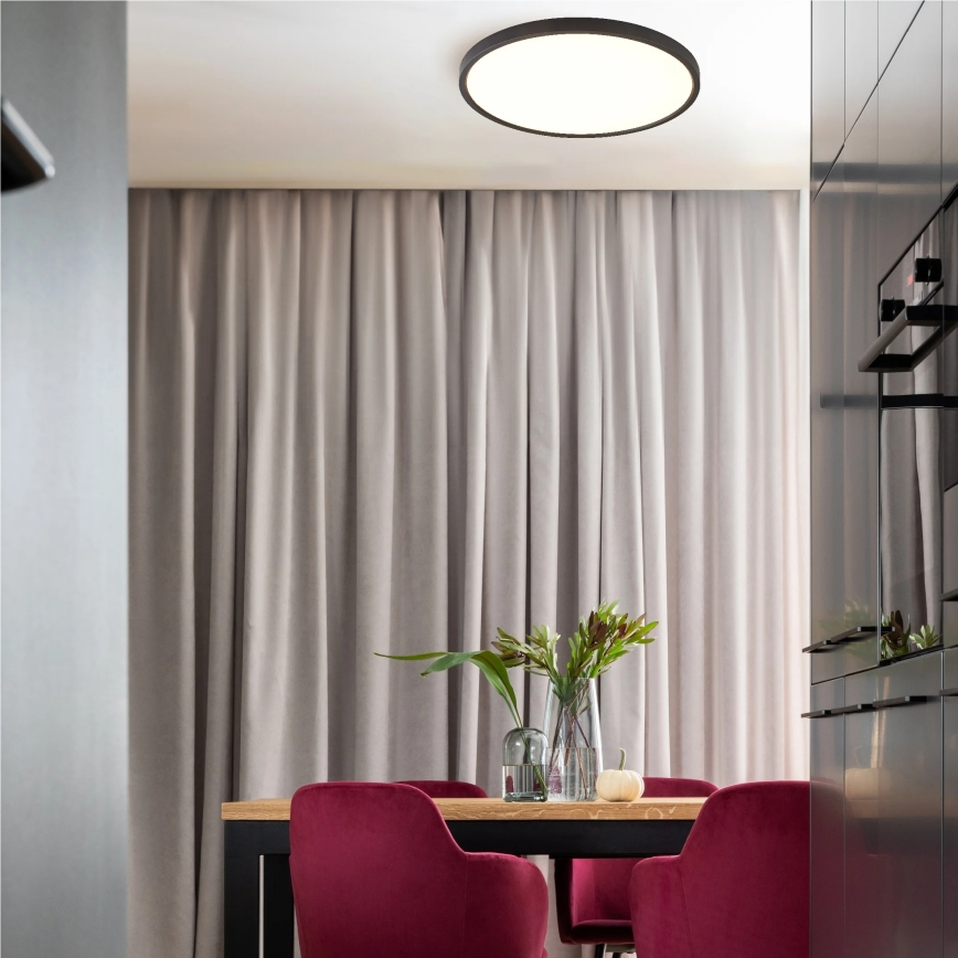 Zuma Line - LED-kattovalaisin LED/36W/230V 3000/4000/6000K halkaisija 40 cm musta