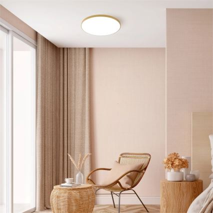 Zuma Line - LED-kattovalaisin LED/44W/230V, Ø 47 cm, kultainen